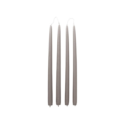 Broste Taper Candles – Linen (Set of 4)