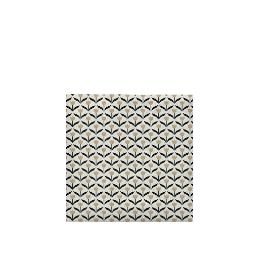 Broste Paper Napkin Tulip – Beige/Black (Pack of 20)