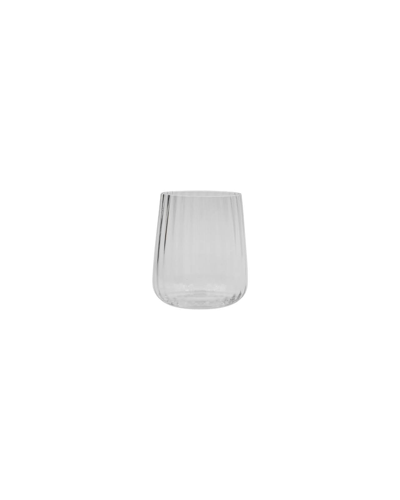 Rill Water Glass